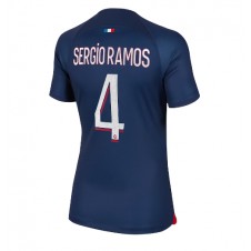 Paris Saint-Germain Sergio Ramos #4 Hemmatröja Dam 2023-24 Korta ärmar